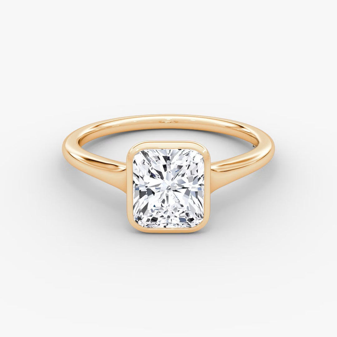 Radiant Cut - Bezel Ring