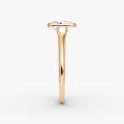 Radiant Cut - Bezel Ring - 18 K Gold