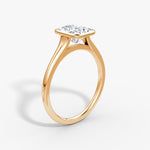 Load image into Gallery viewer, Radiant Cut - Bezel Ring - 14 K Gold
