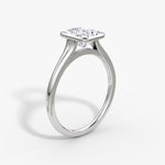 Load image into Gallery viewer, Radiant Cut - Bezel Ring - 18 K Gold

