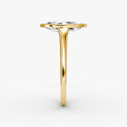Marquise Cut - Bezel Ring - 18 K Gold