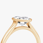 Load image into Gallery viewer, Marquise Cut - Bezel Ring - 14 K Gold
