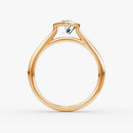 Load image into Gallery viewer, Marquise Cut - Bezel Ring - 14 K Gold
