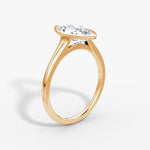 Load image into Gallery viewer, Marquise Cut - Bezel Ring - 18 K Gold

