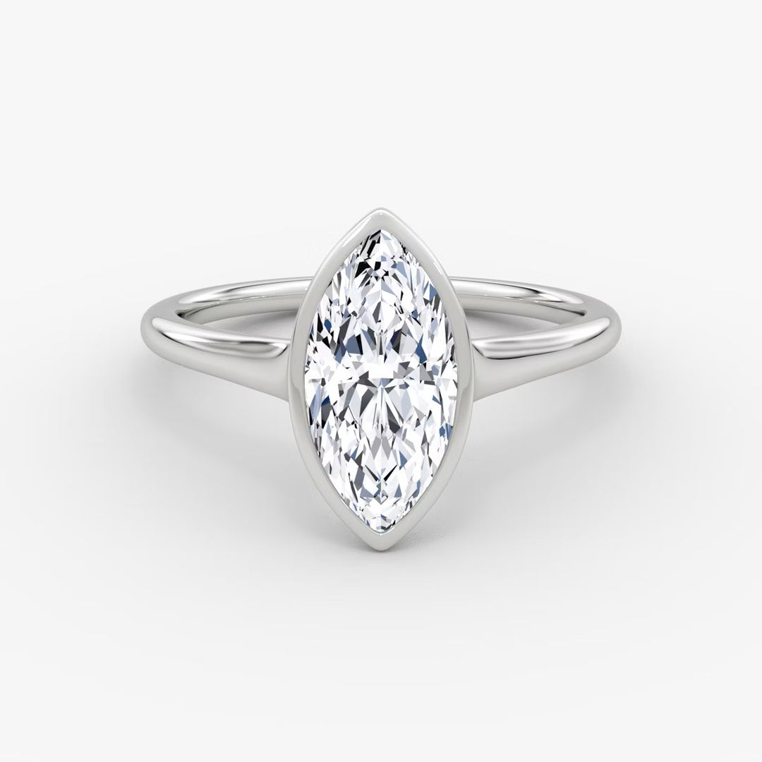Marquise Cut - Bezel Ring