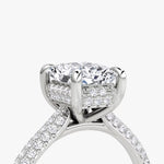 Load image into Gallery viewer, Radiant Cut - Royal Pave Ring - 14 K Gold
