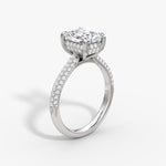 Load image into Gallery viewer, Radiant Cut - Royal Pave Ring - 14 K Gold
