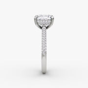 Radiant Cut - Royal Pave Ring - 14 K Gold