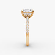 Radiant Cut - Royal Pave Ring - 14 K Gold