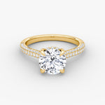 Load image into Gallery viewer, Round Cut - Royal Pave Ring