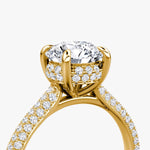 Load image into Gallery viewer, Round Cut - Royal Pave Ring - 14 K Gold
