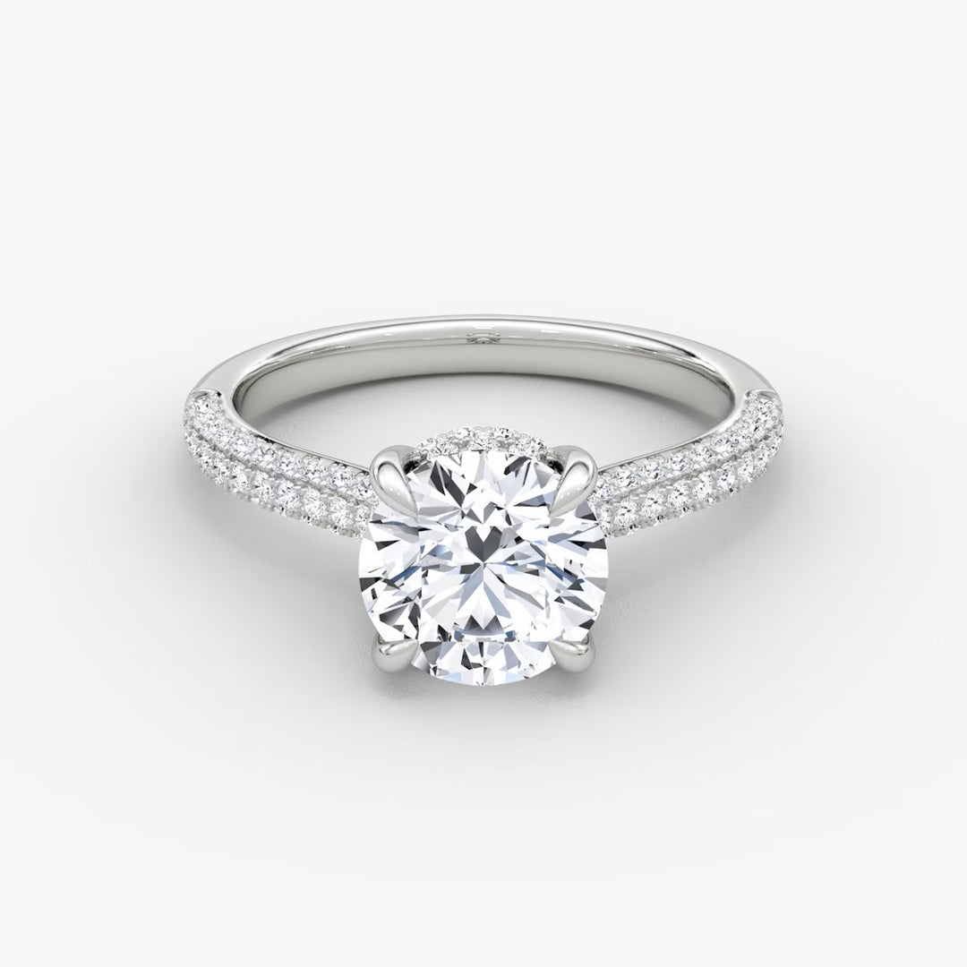 Round Cut - Royal Pave Ring