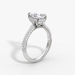 Load image into Gallery viewer, Pear Cut - Royal Pave Ring - 14 K Gold
