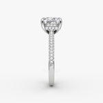 Load image into Gallery viewer, Princess Cut - Royal Pave Ring - 18 K Gold
