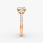 Load image into Gallery viewer, Princess Cut - Royal Pave Ring - 18 K Gold
