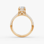 Load image into Gallery viewer, Oval Cut - Royal Pave Ring - 18 K Gold
