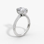 Load image into Gallery viewer, Lab Diamond Oval Cut - Royal Pave Ring