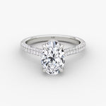 Load image into Gallery viewer, Lab Diamond Oval Cut - Royal Pave Ring