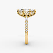 Marquise Cut - Royal Pave Ring - 14 K Gold