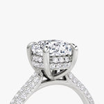 Load image into Gallery viewer, Cushion Cut - Royal Pave Ring - 18 K Gold

