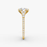 Load image into Gallery viewer, Round Cut - Pave Band - Cluster Ring - 18 K Gold
