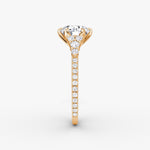 Load image into Gallery viewer, Round Cut - Pave Band - Cluster Ring - 18 K Gold
