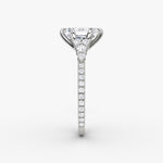 Load image into Gallery viewer, Emerald Cut - Pave Band - Cluster Ring - 18 K Gold
