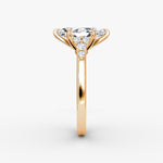 Load image into Gallery viewer, Marquise Cut - Plain Band - Cluster Ring - 18 K Gold
