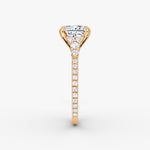 Load image into Gallery viewer, Princess Cut - Pave Band - Cluster Ring - 14 K Gold
