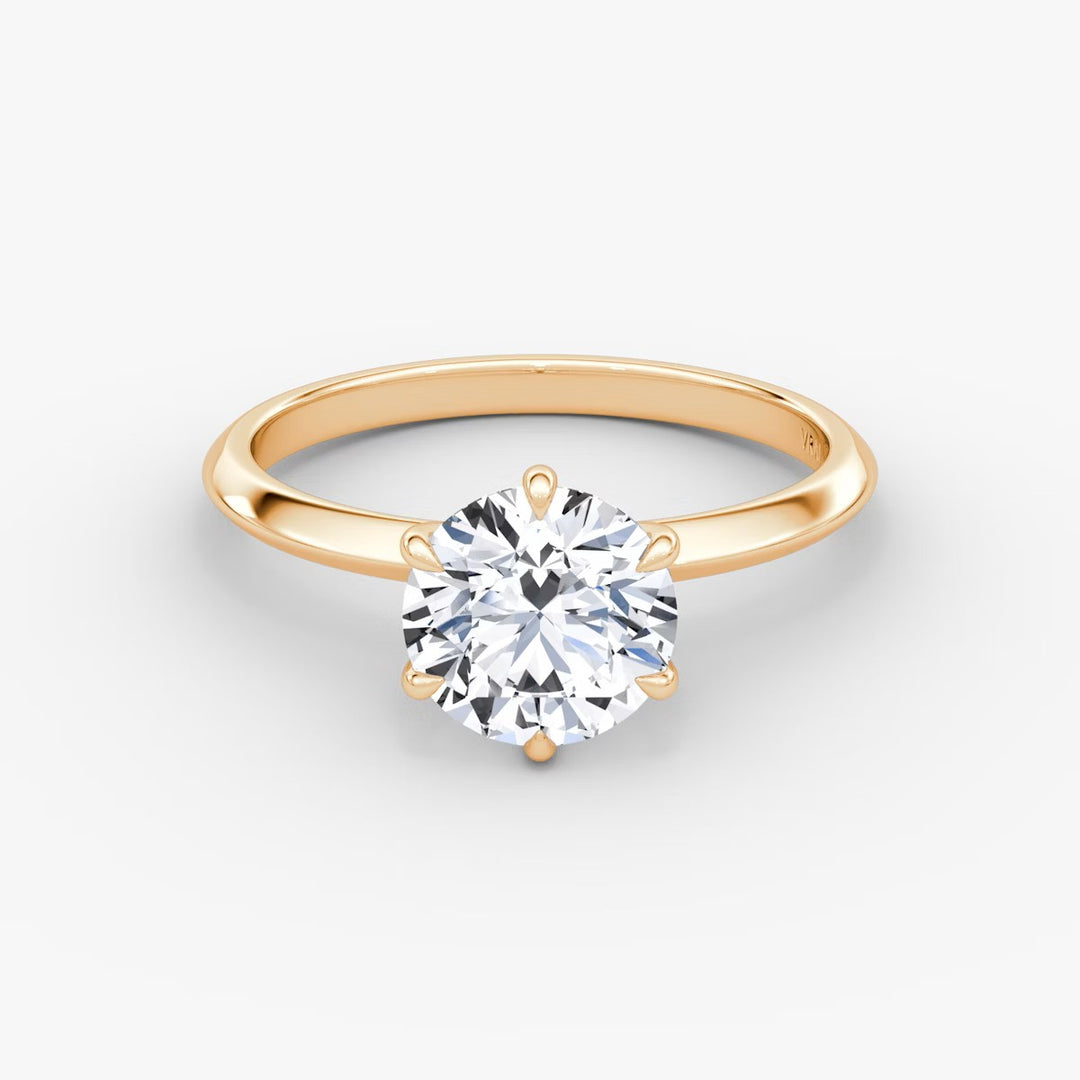 2 Carat Round Engagement Ring