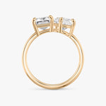 Load image into Gallery viewer, 3.5 Carat Toi et Moi Engagement Ring - Emerald &amp; Pear
