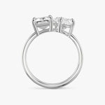 Load image into Gallery viewer, 3.5 Carat Toi et Moi Engagement Ring - Emerald &amp; Pear
