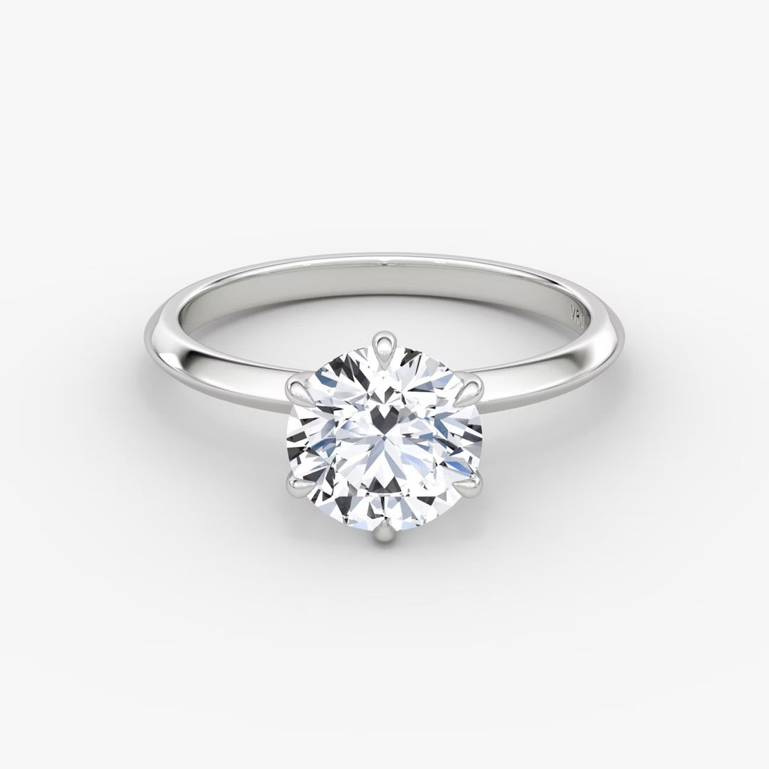 2 Carat Round Engagement Ring