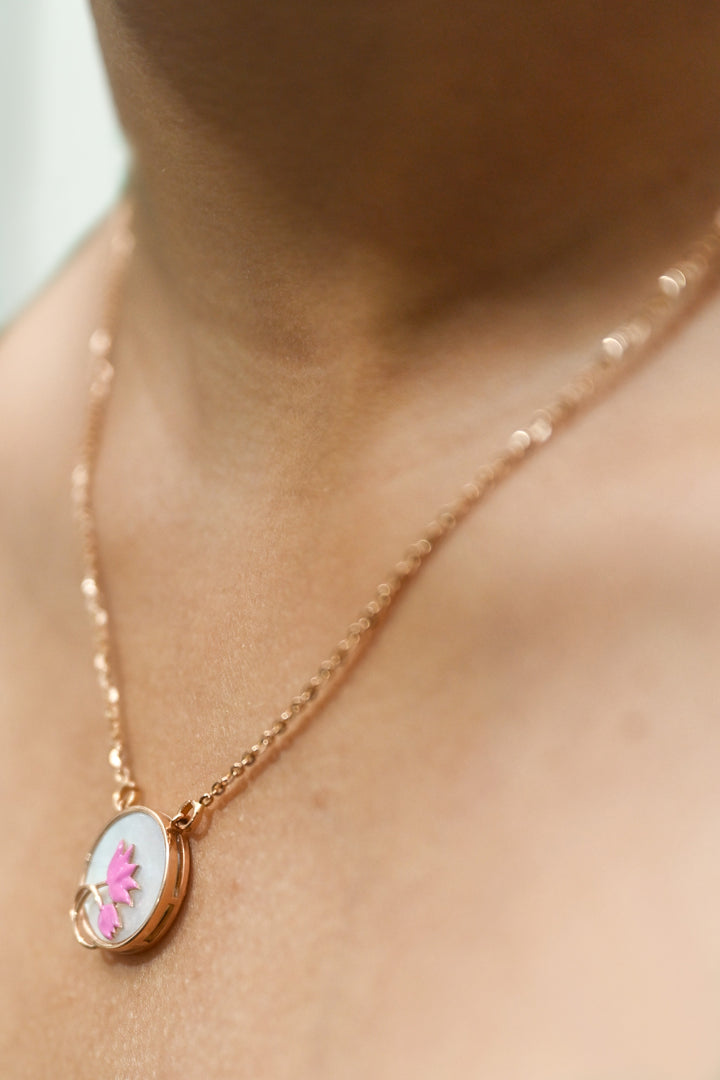 Serenity and Beauty inspired Necklace - 18 Carat Gold