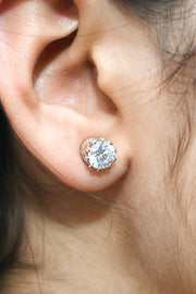 Solitaire Stud Earrings