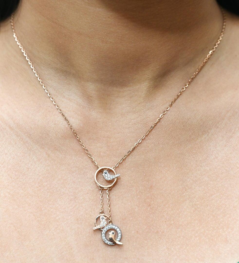 Timeless Elegance of Avian Grace - 18 Carat Gold