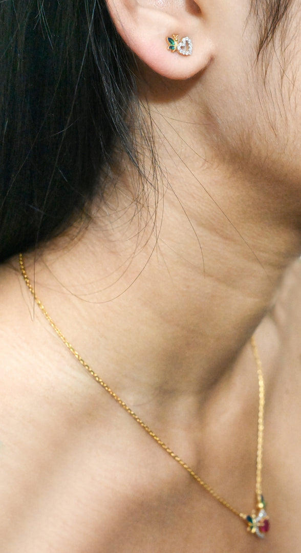 Timeless Love and Unwavering Devotion - 18 Carat Gold - Earrings