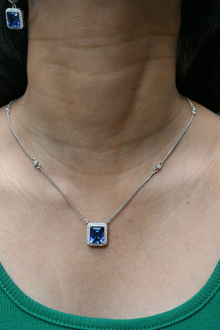 Amethyst Studded 925 Sterling Silver Necklace