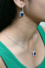Load image into Gallery viewer, Amethyst Studded 925 Sterling Silver Necklace
