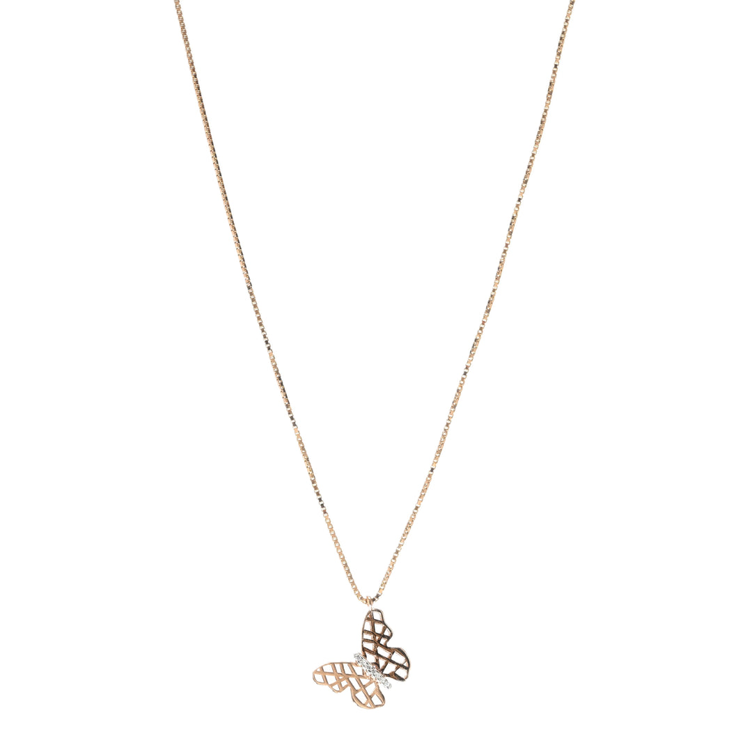 Timeless Allure of Butterfly Necklace - 18 Carat Gold