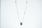 Load image into Gallery viewer, Amethyst Studded 925 Sterling Silver Necklace
