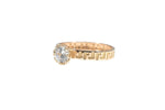 Load image into Gallery viewer, Versace inspired 18 Carat Gold Solitaire Ring - AAA Rated Cubic Zirconia
