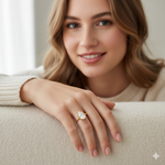 Load image into Gallery viewer, Pear Cut - Bezel Ring - 14 K Gold
