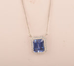 Load image into Gallery viewer, Amethyst Studded 925 Sterling Silver Necklace
