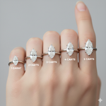 Load image into Gallery viewer, Marquise Cut - Pave Band Hidden Halo - Classic Engagement Ring- 18 K Gold
