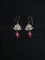 Load image into Gallery viewer, Kundan Earrings – Solid 925 Sterling Silver 13 Gram