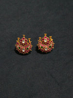Load image into Gallery viewer, Kundan Earrings – Solid 925 Sterling Silver 14.5 Gram