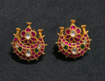 Load image into Gallery viewer, Kundan Earrings – Solid 925 Sterling Silver 14.5 Gram