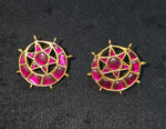 Load image into Gallery viewer, Kundan Earrings – Solid 925 Sterling Silver 9.5 Gram