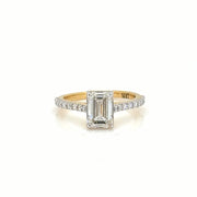 1.5 Carat Emerald Cut Engagement Ring